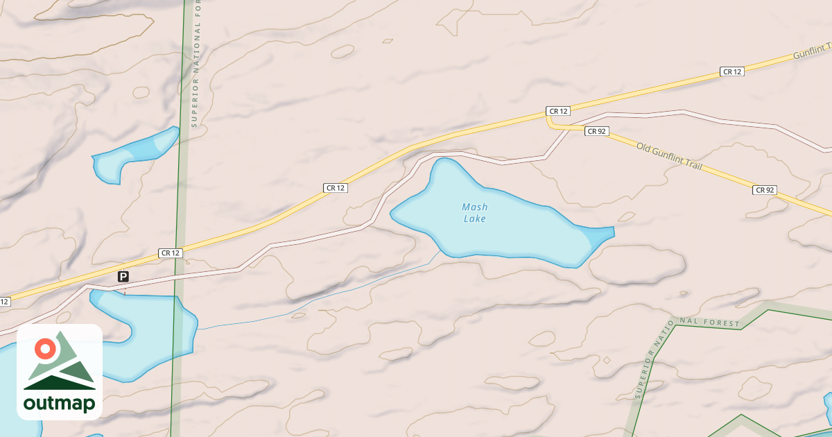 Map of Gunflint Trails Snowmobile