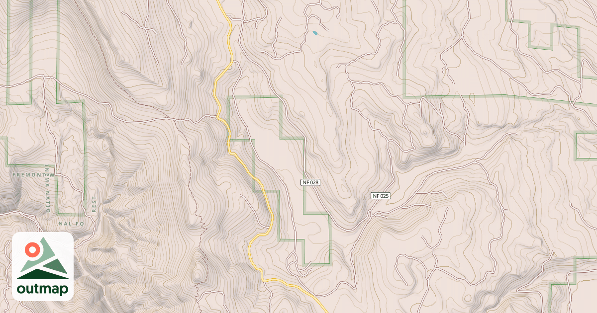 Map of BURNT CREEK SPUR