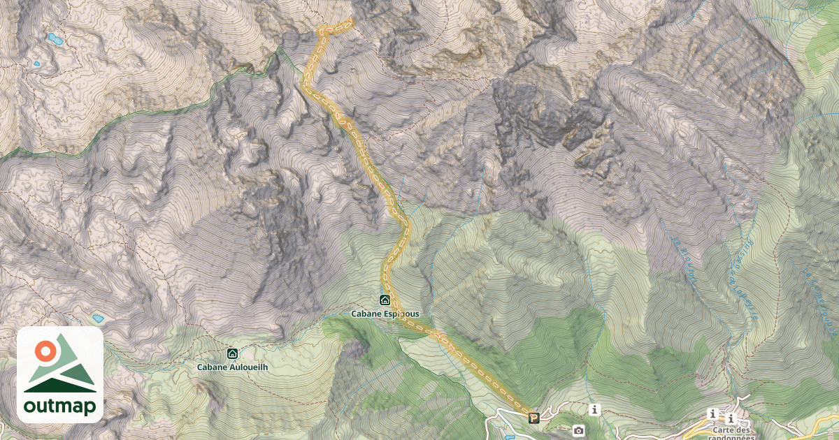 Map of Pic de MonFaucon — Lurgues