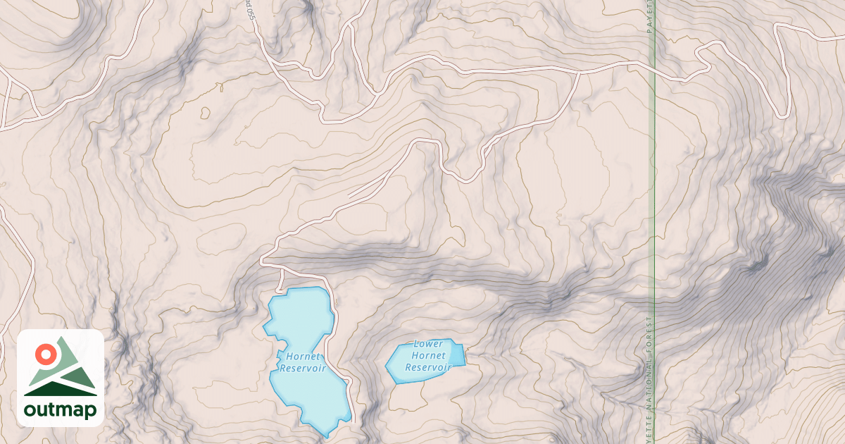 Map of HORNET RESERVOIR