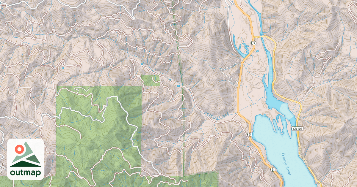 Map of BUCKEYE CREEK