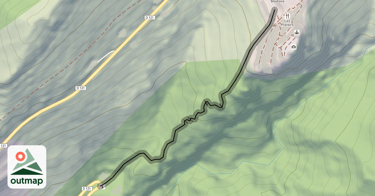 Map of Sentier de Portissuola