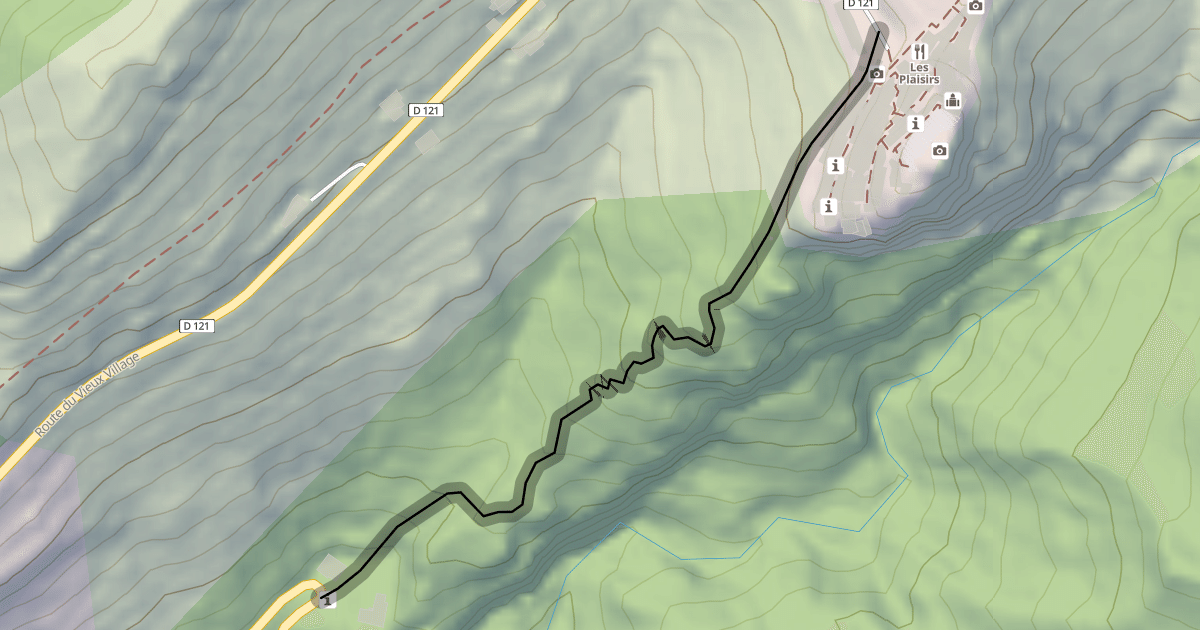 Map preview of Sentier de Portissuola
