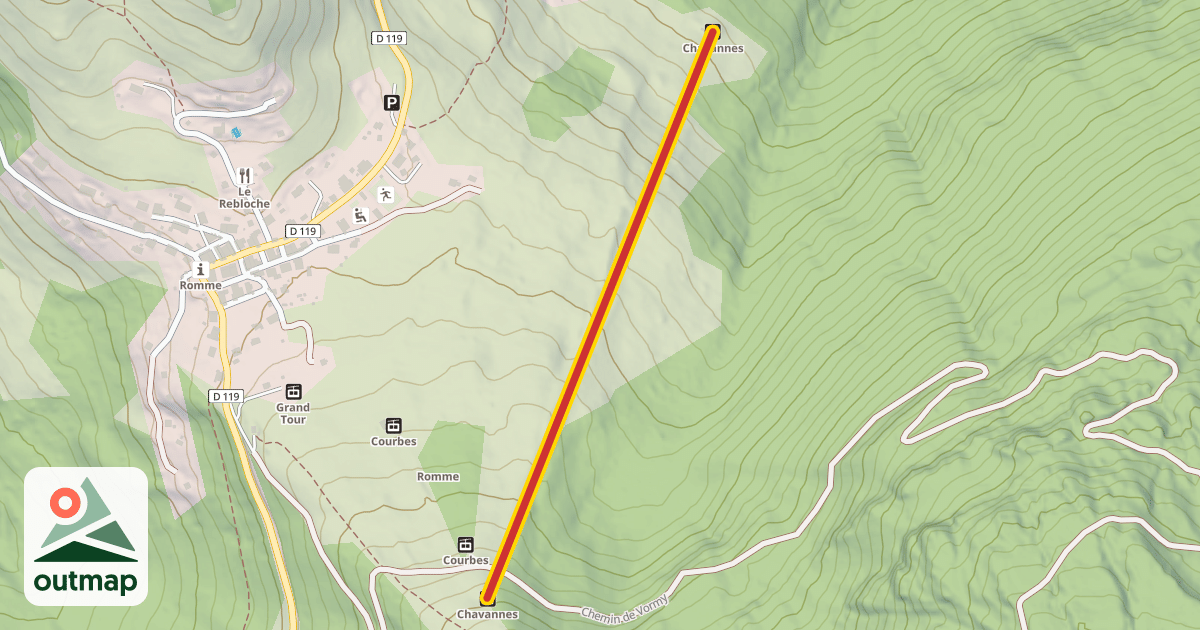 Map of Chavannes