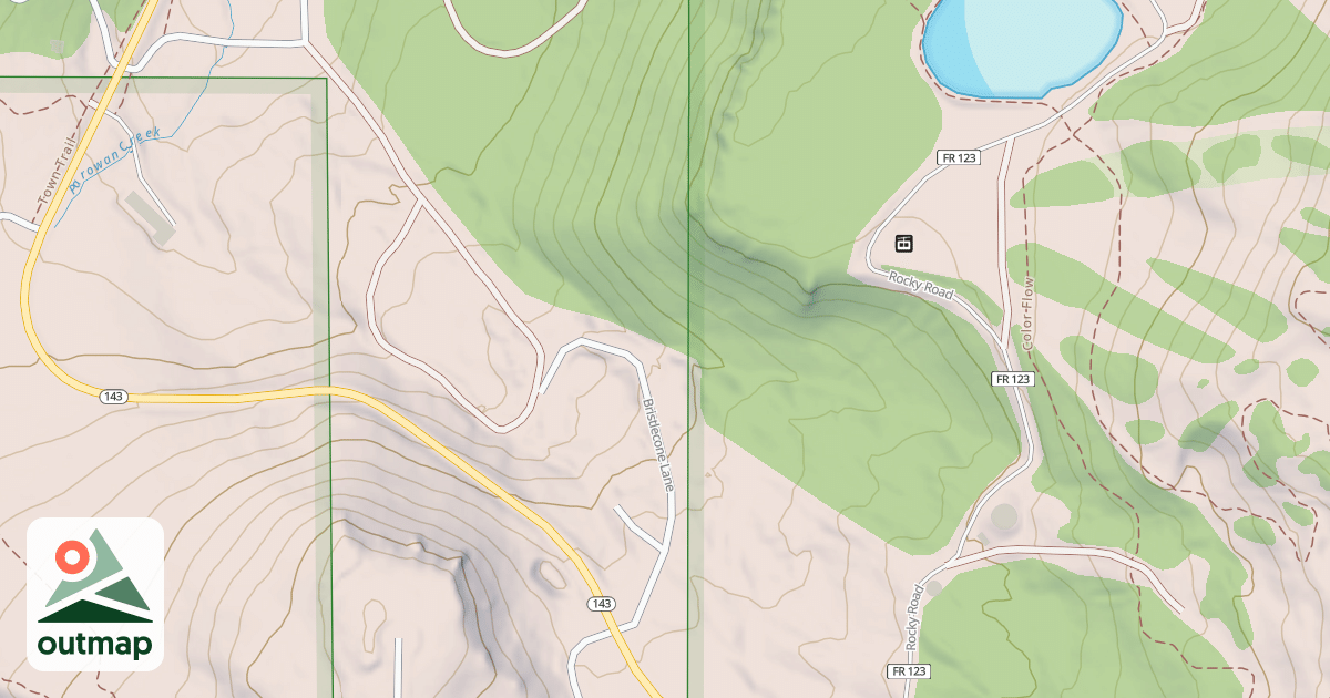 Map of Brianhead Snowmobile Trail
