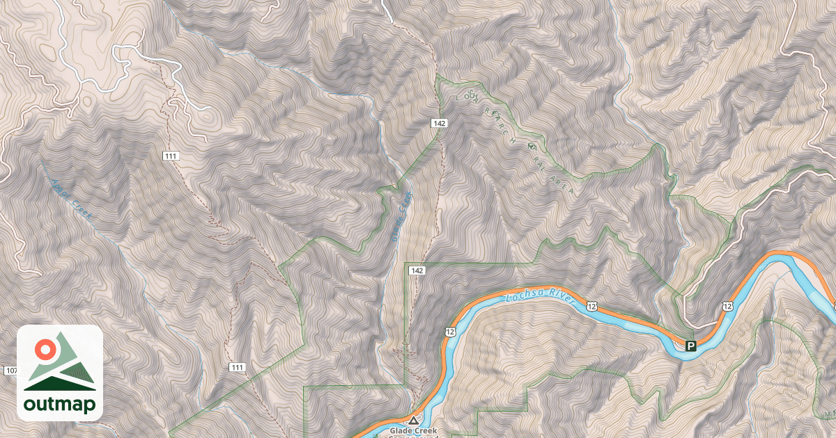Map of DEADMAN RIDGE