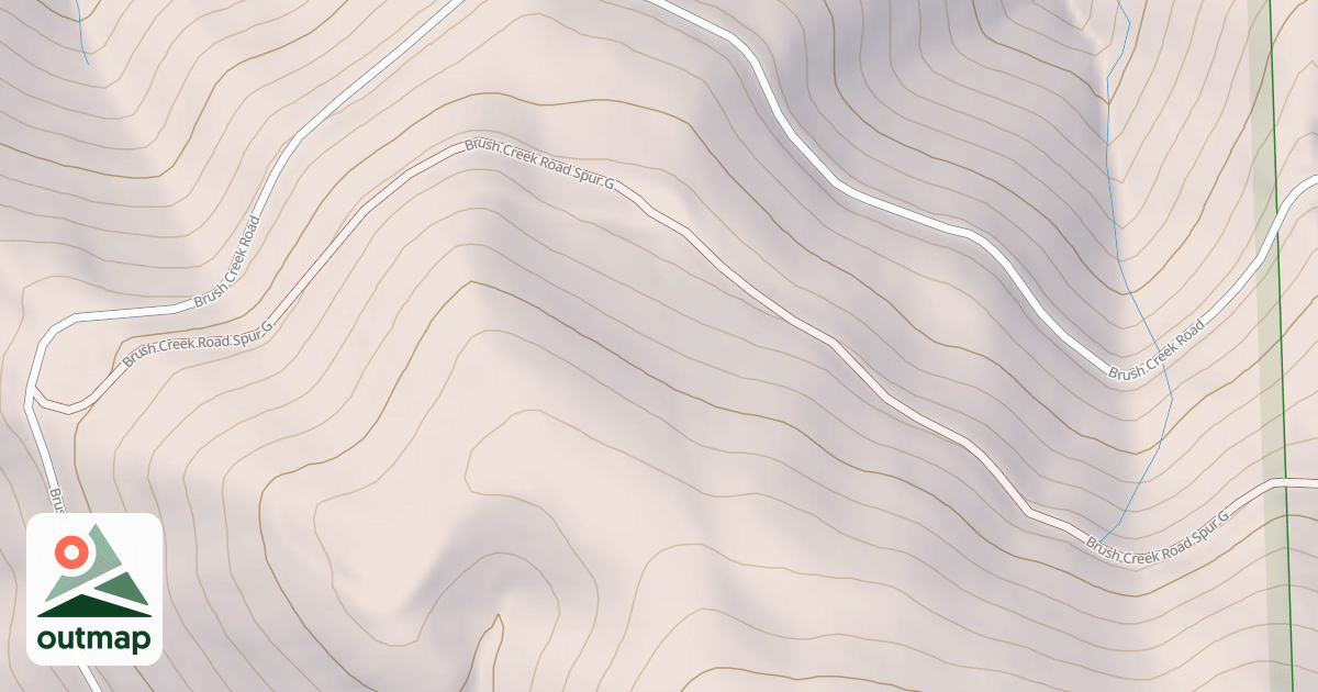 Map of BRUSH CREEK