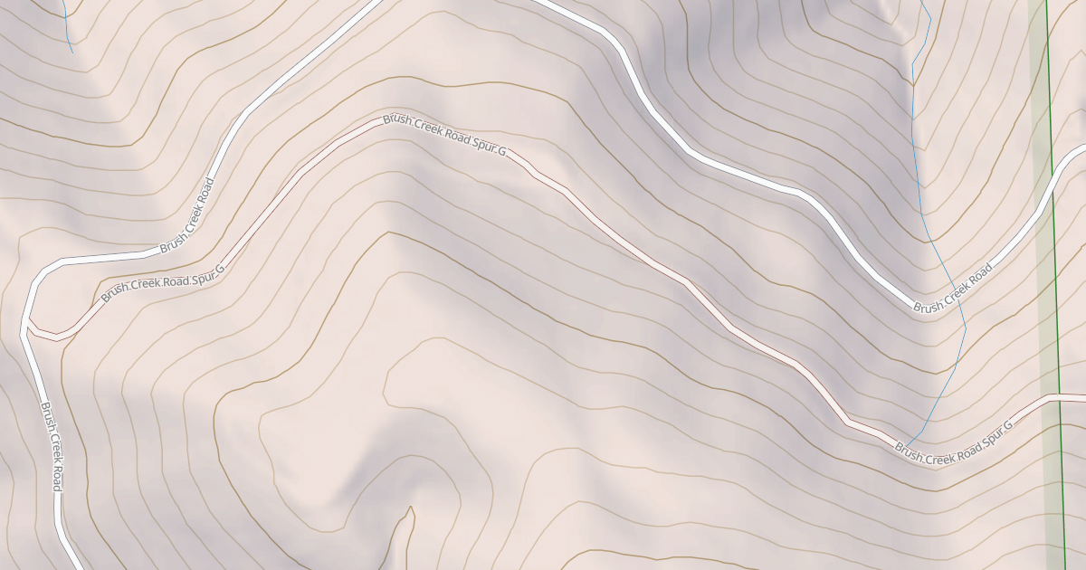 Map preview of BRUSH CREEK