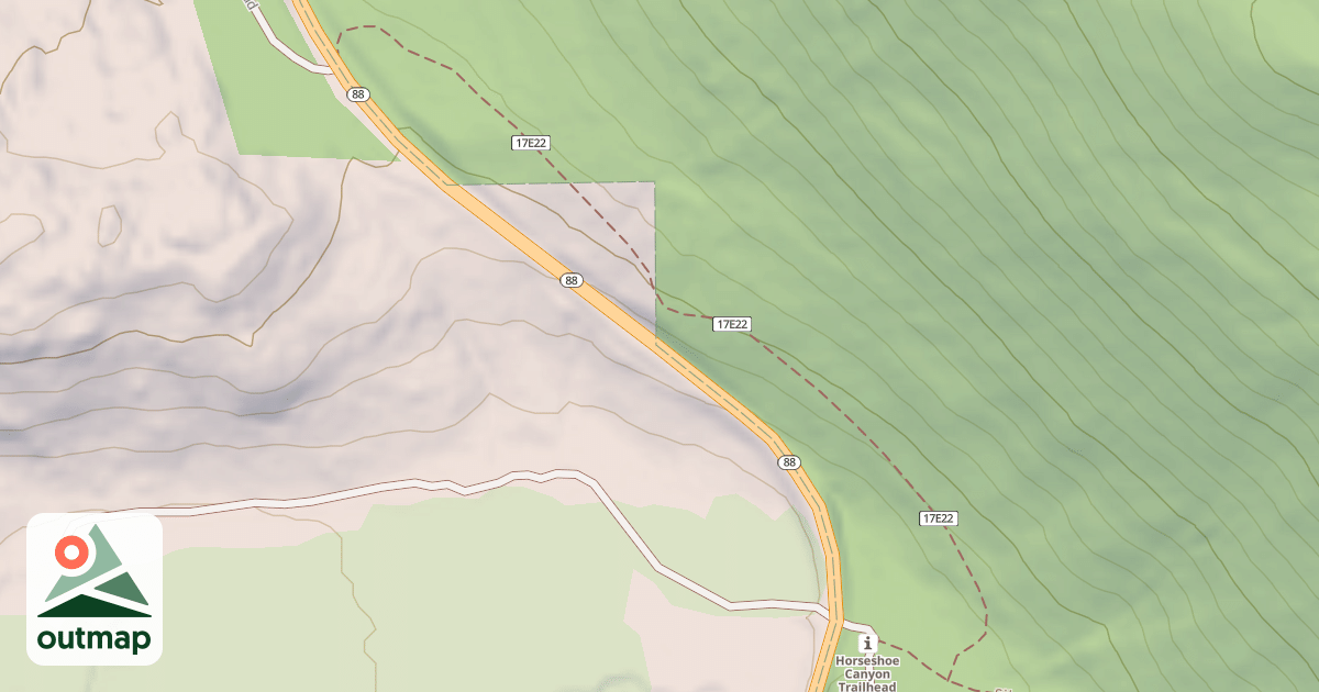 Map of Thunder Mountain Loop