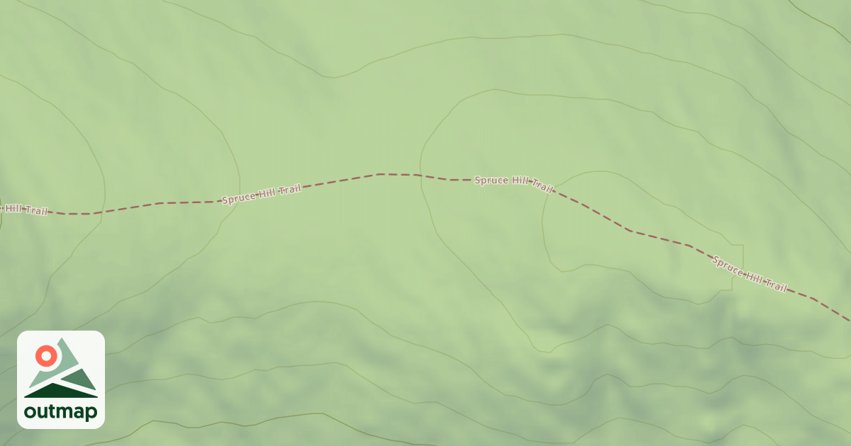 Map of Spruce Hill Trail