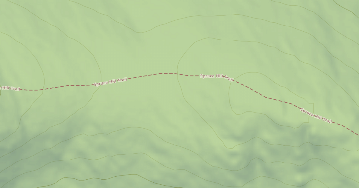 Map preview of Spruce Hill Trail