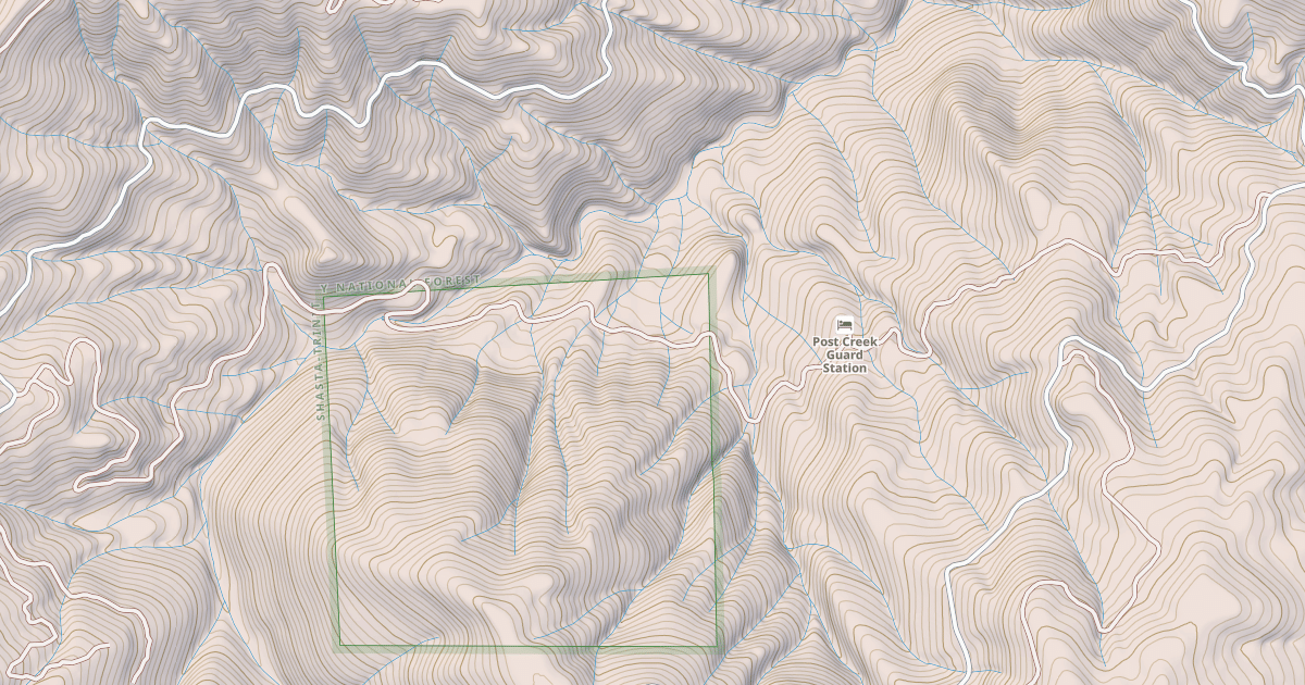 Map preview of POST CREEK
