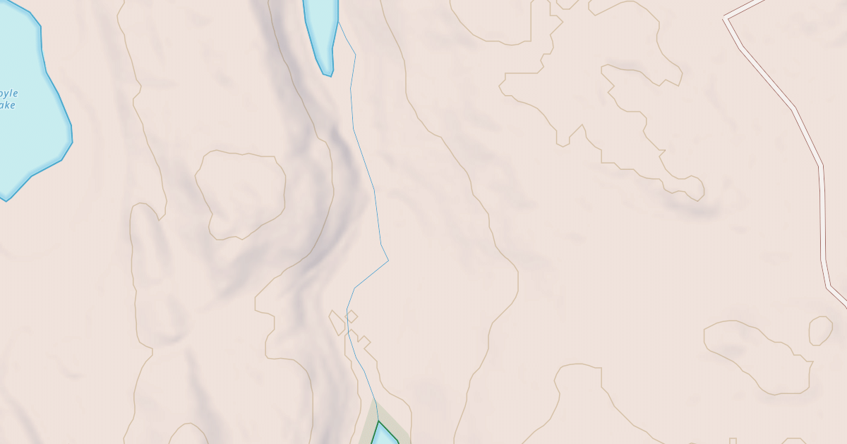 Map preview of HUTT LAKE ROAD SPUR AB