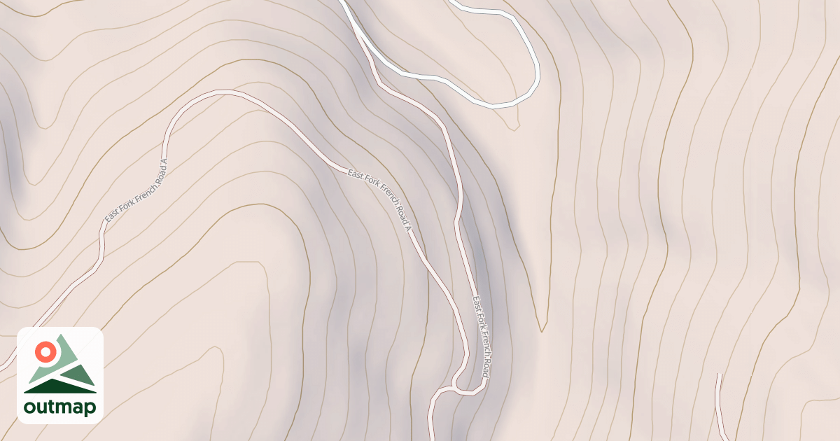 Map of EAST FORK FRENCH