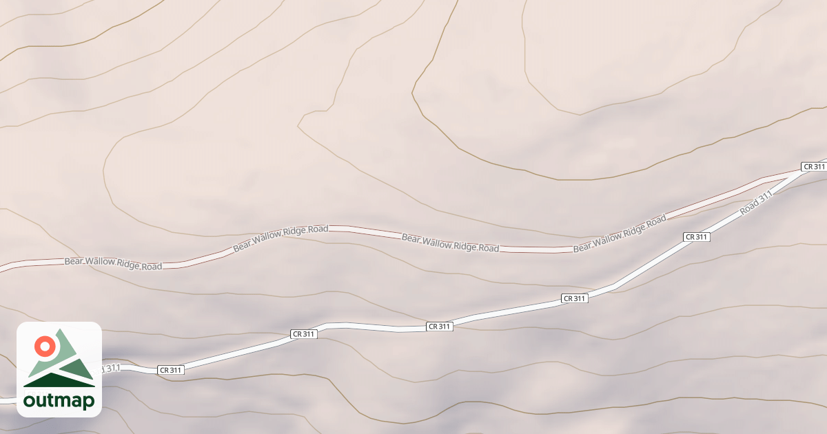 Map of BEAR WALLOW RIDGE