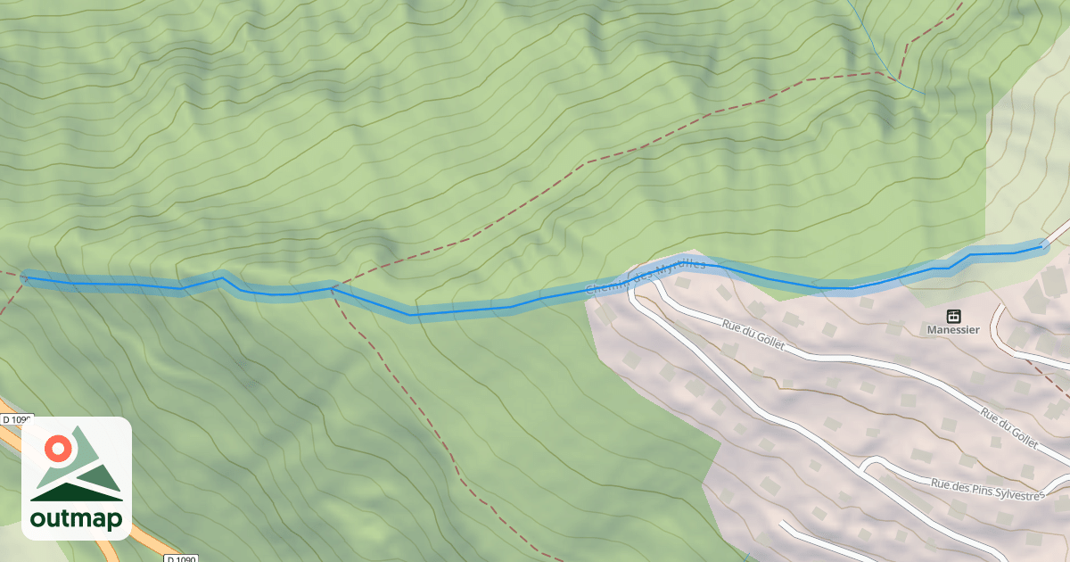Map of Chemin des Myrtilles