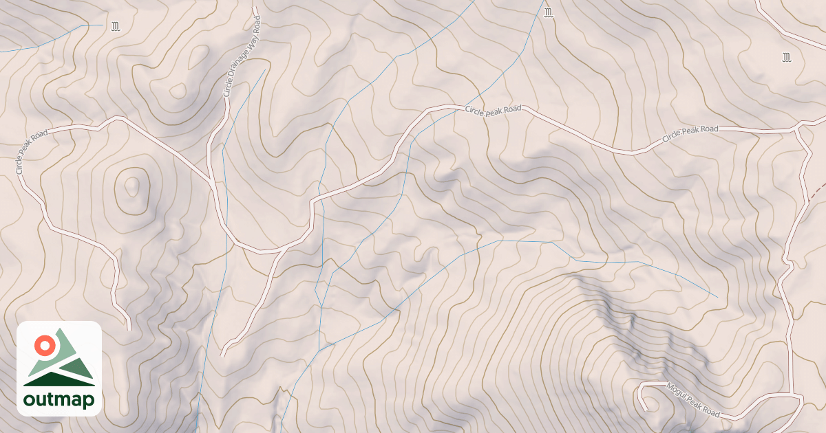 Map of CIRCLE PEAK ROAD