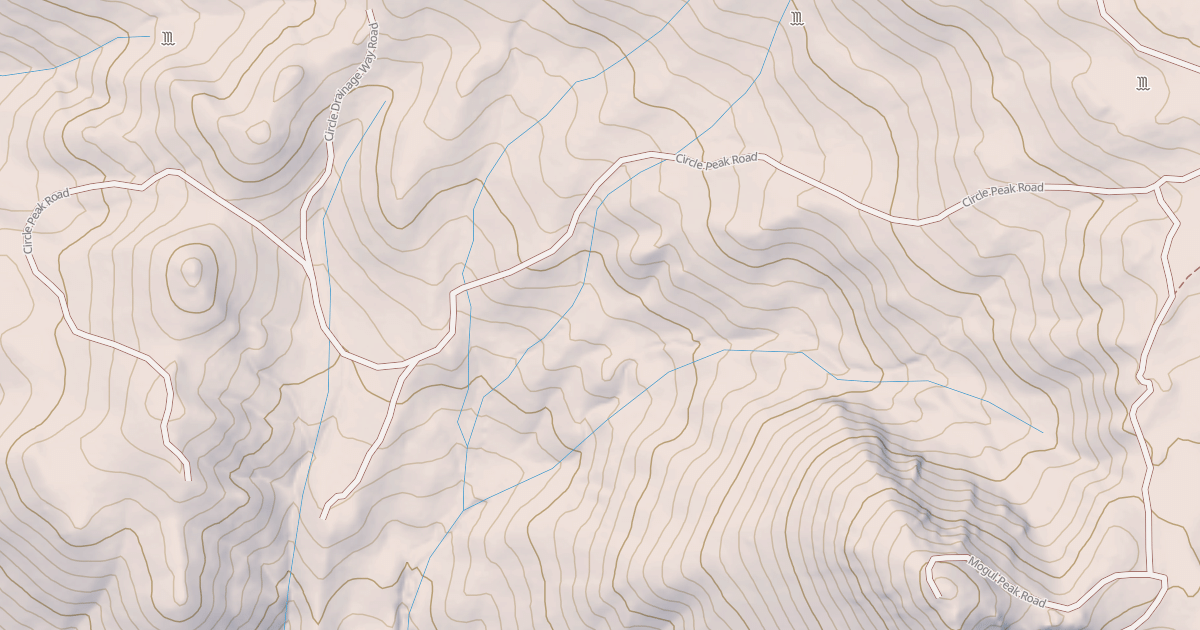 Map preview of CIRCLE PEAK ROAD