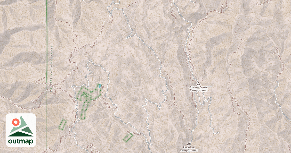 Map of BEAR CREEK SADDLE
