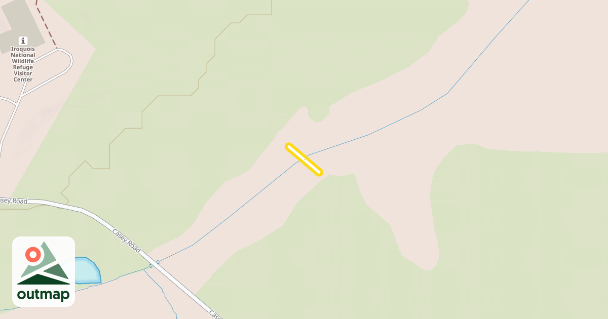 Map of Mohawk Ski Trail in Genesee
