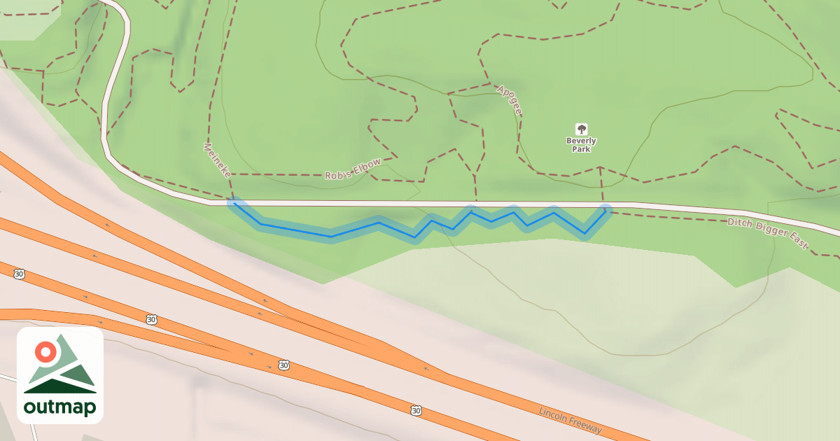 Map of Ditch Digger West