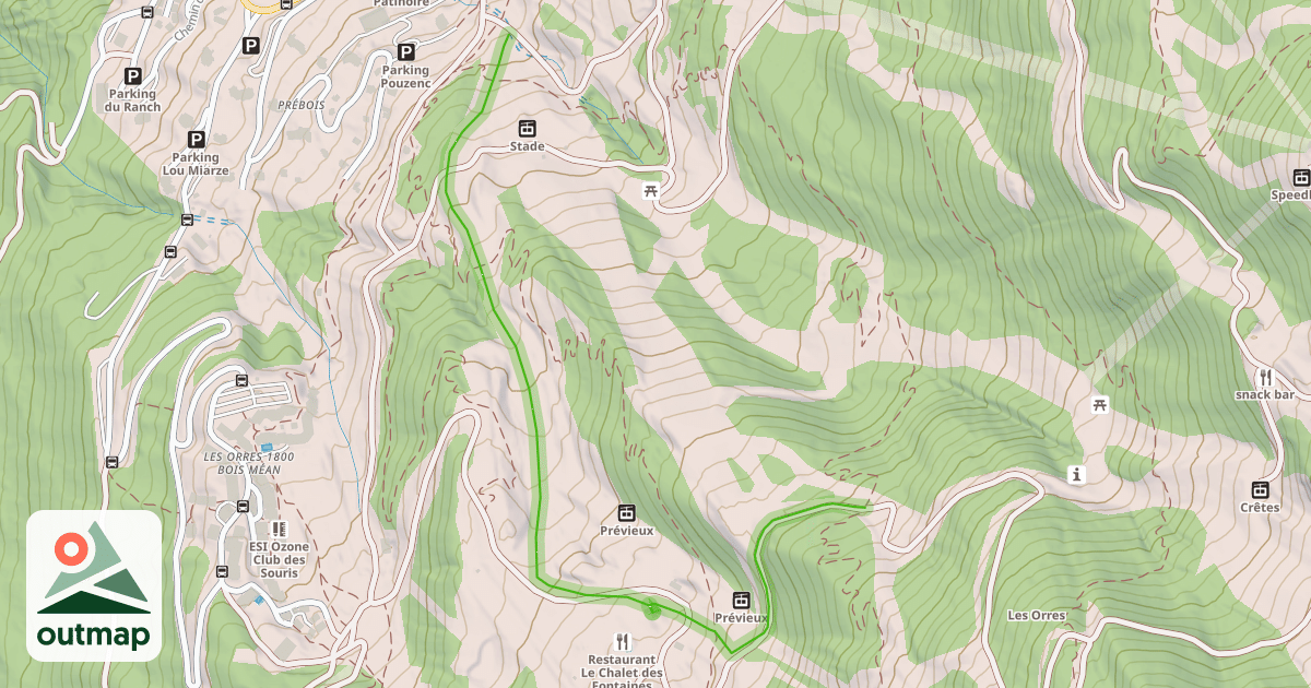 Map of Fontaines
