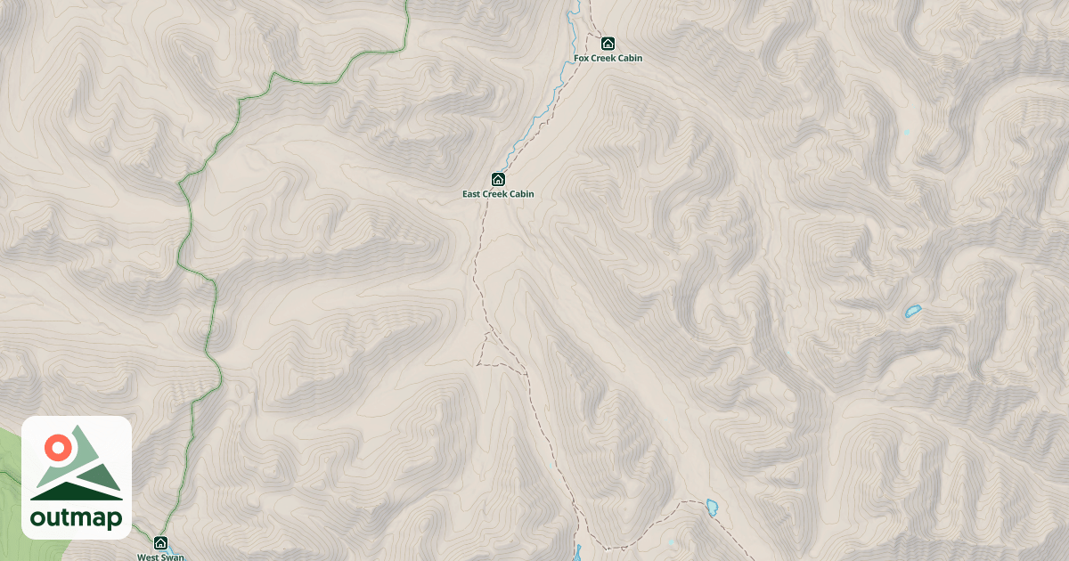 Map of Resurrection Pass Trail