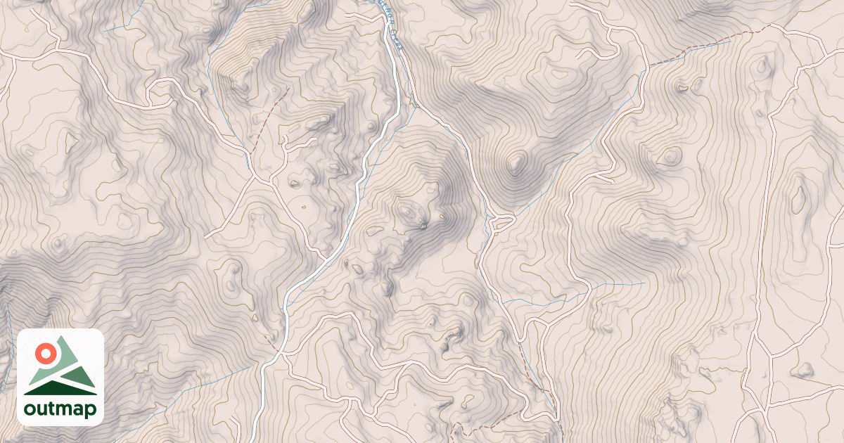 Map of HIGH PEAK ROAD