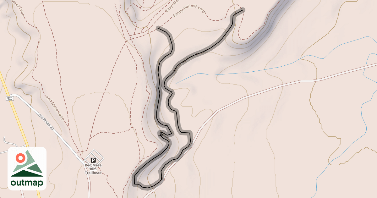 Map of Mushroom Rock Loop