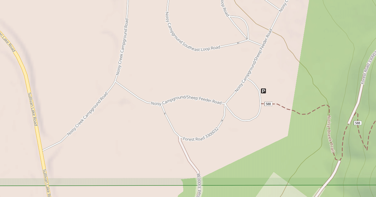 Map preview of NOISY CAMPGOUND / SHEEP FEEDER