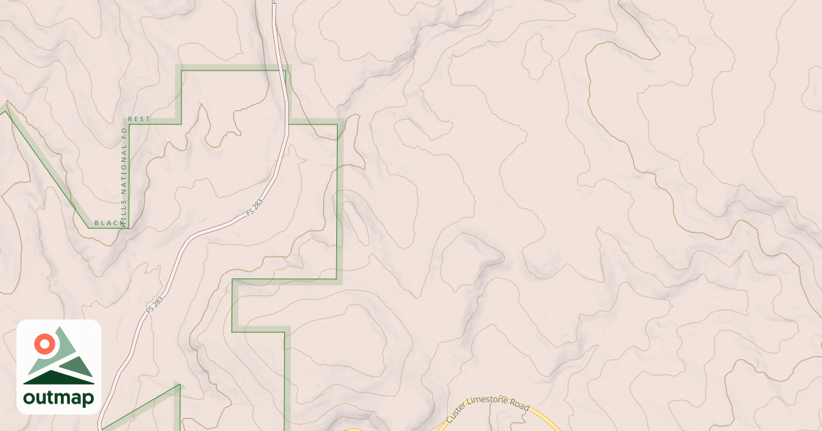 Map of CUSTER LIMESTONE BR 2G