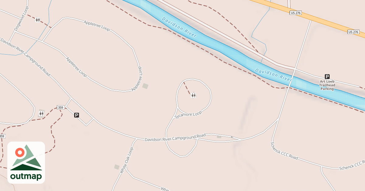 Map of SYCAMORE LOOP