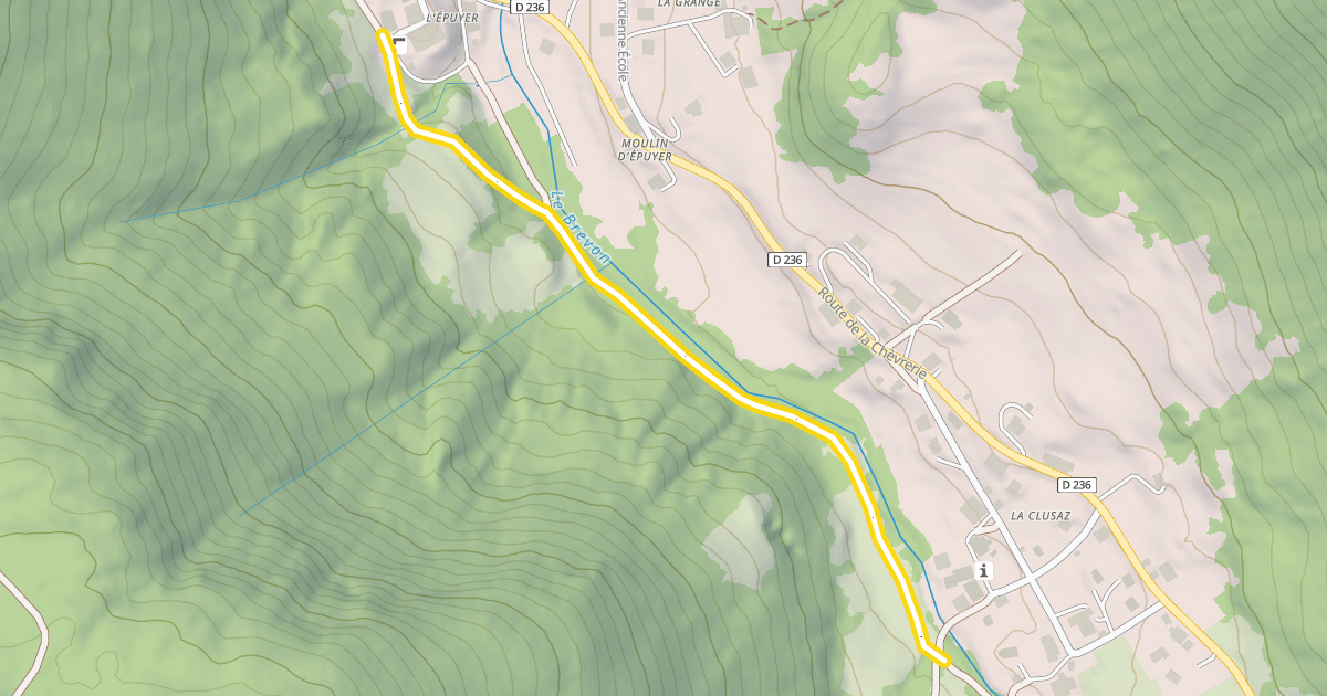 Map preview of Lac de Vallon