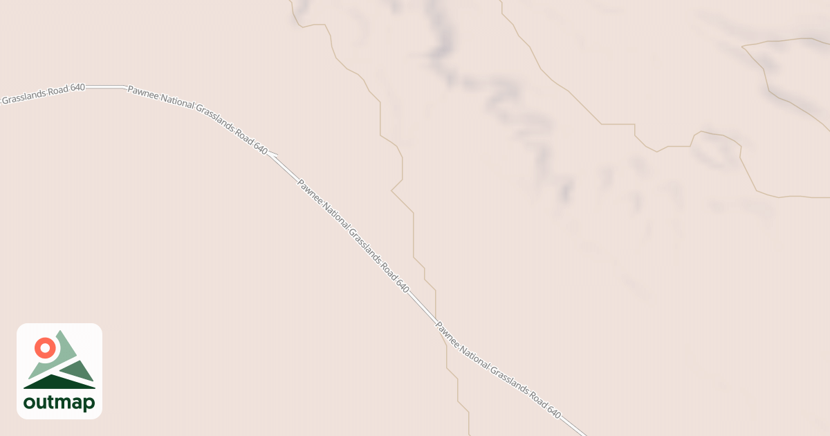 Map of ROAD 640 MAIN OHV PARKING LOT