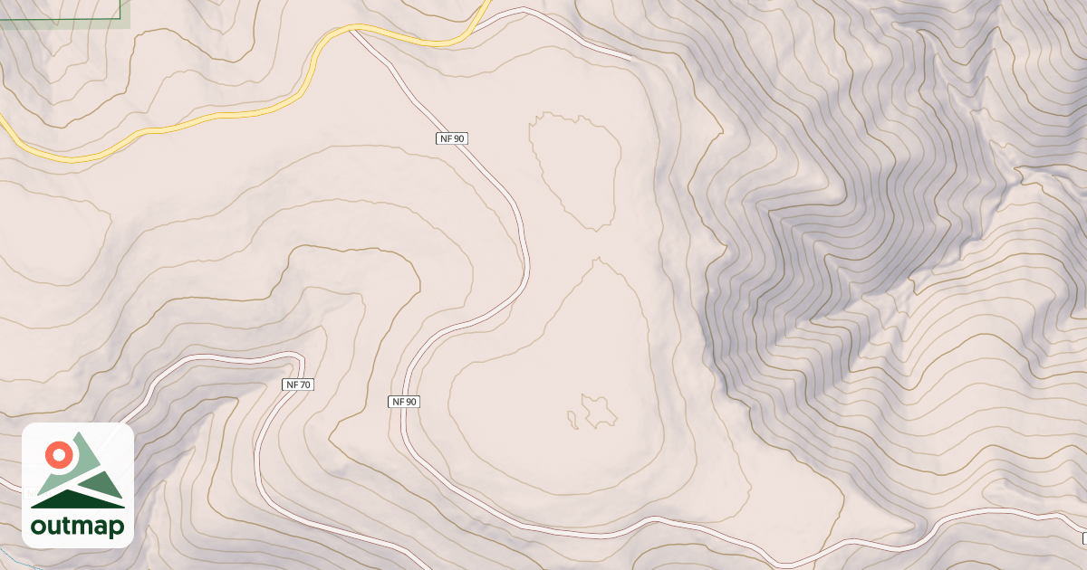 Map of USFS Motor Vehicle Use Map Roads {0BFA8767-6FEB-48F4-A8DD-B83C3251E1E8}