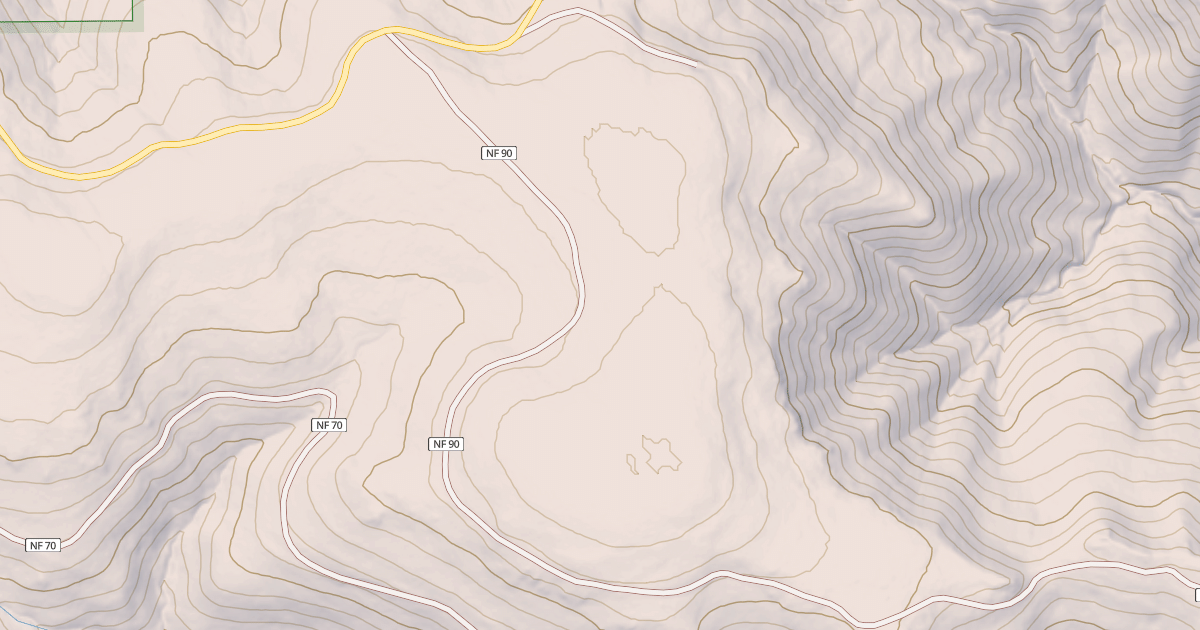 Map preview of USFS Motor Vehicle Use Map Roads {0BFA8767-6FEB-48F4-A8DD-B83C3251E1E8}