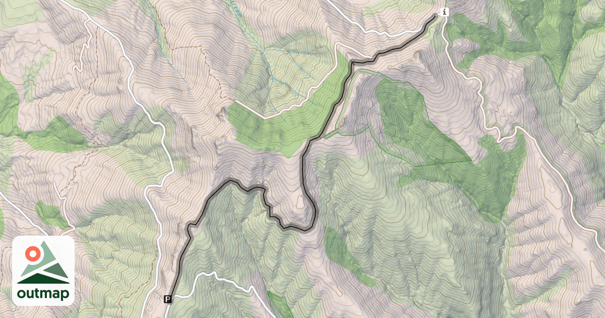 Map of Misty Peaks Reserve Track