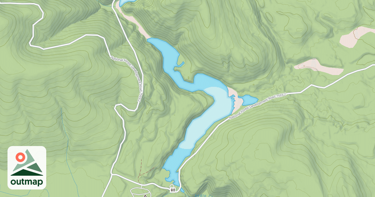 Map of FISHTRAP LAKE