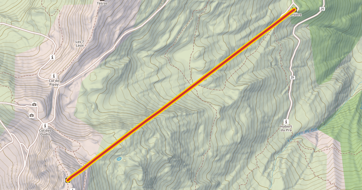Map preview of Oursière