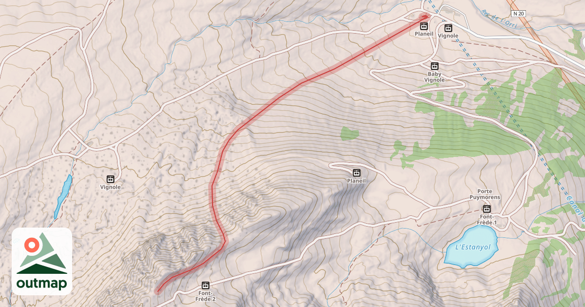 Map of La Cheminée