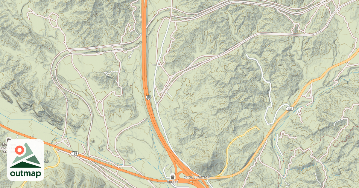 Map of BALDY MESA