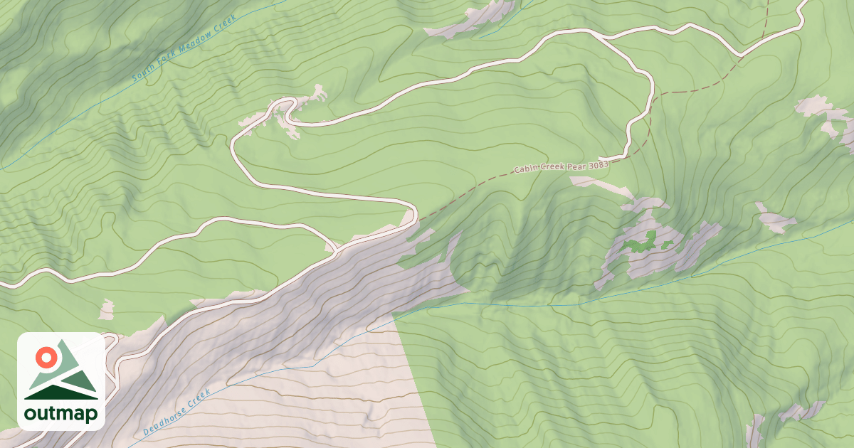 Map of Lower Cabin Cr Atv