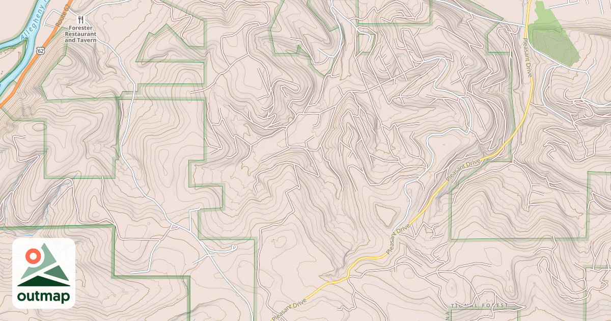 Map of Rocky Gap Atv Main Loop