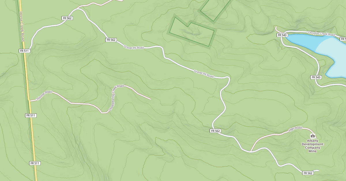 Map preview of GRAVEL PIT ROAD