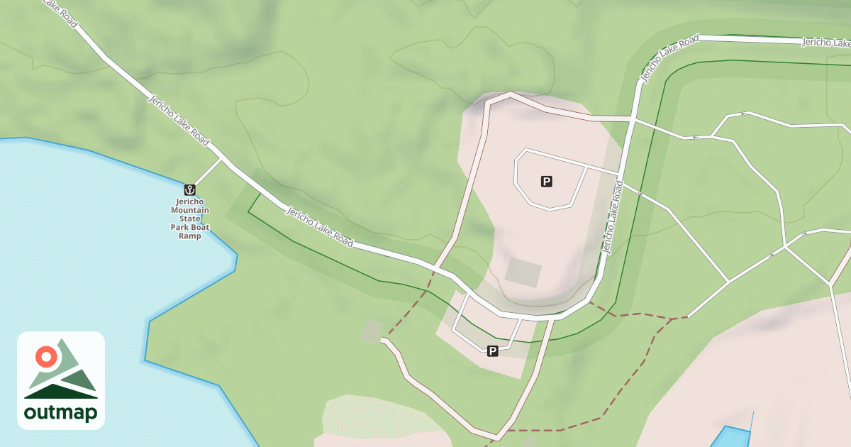 Map of Jericho Lake Rd