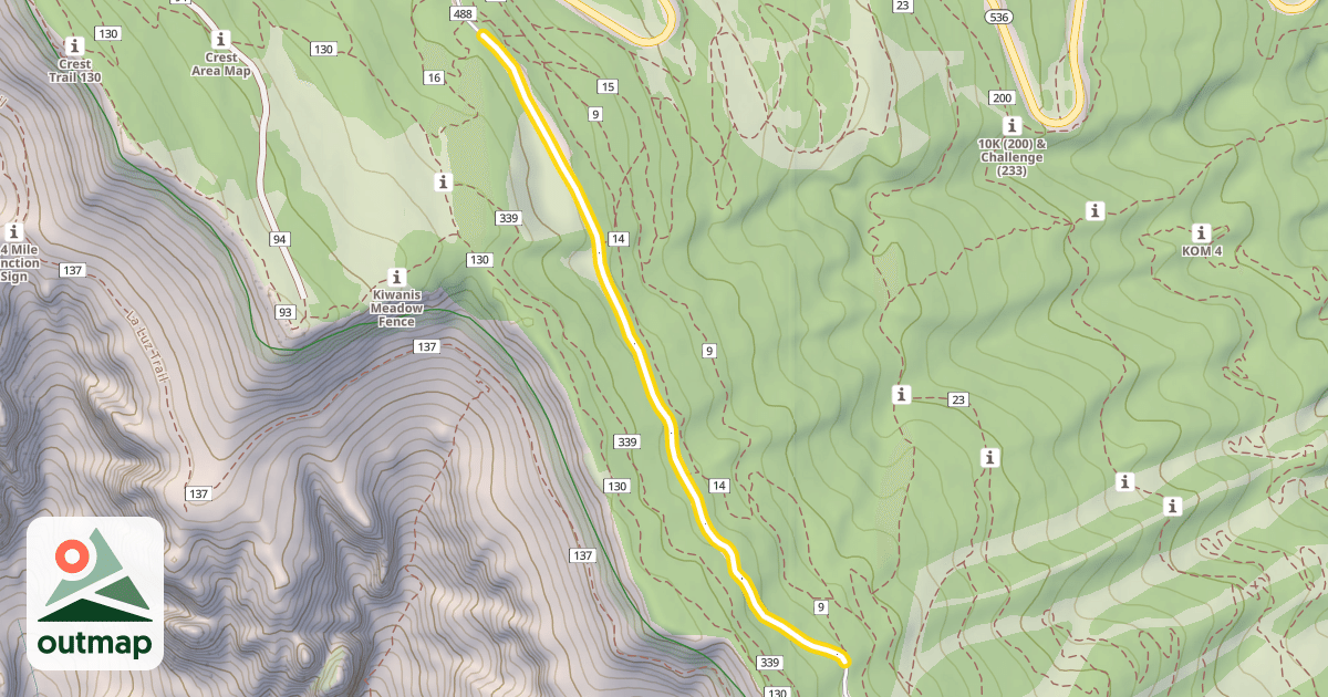Map of Service Road 488