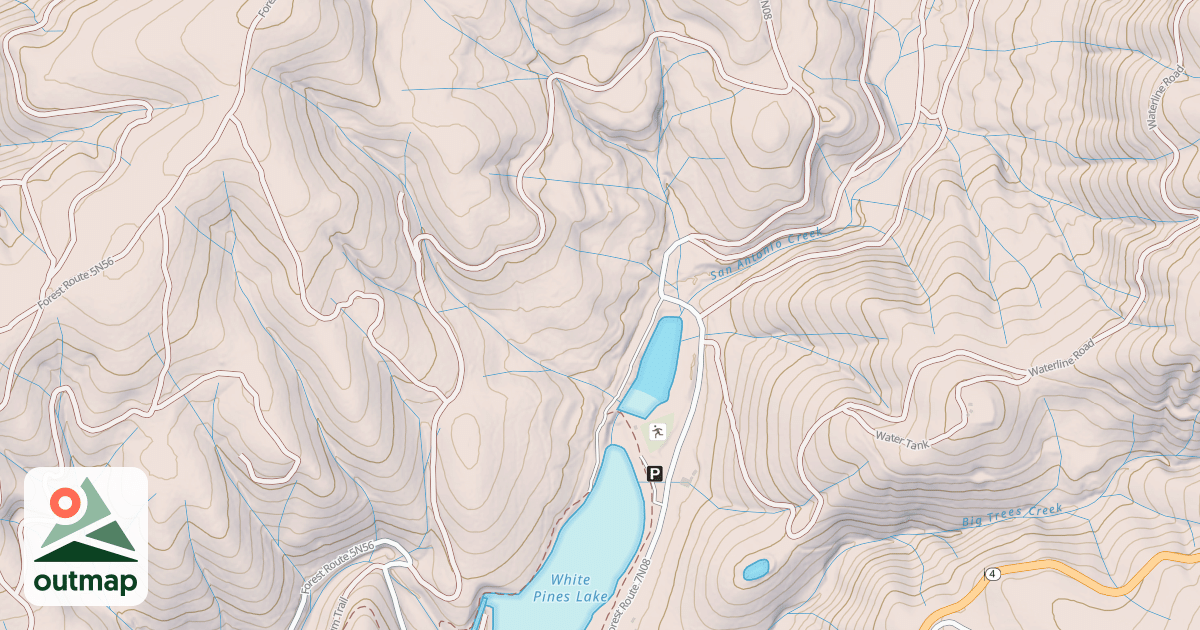 Map of USFS Motor Vehicle Use Map Roads {87072559-432C-4E1D-8967-9CD503A546A9}