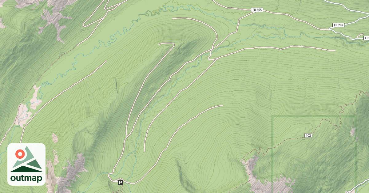 Map of HIDDEN LAKE