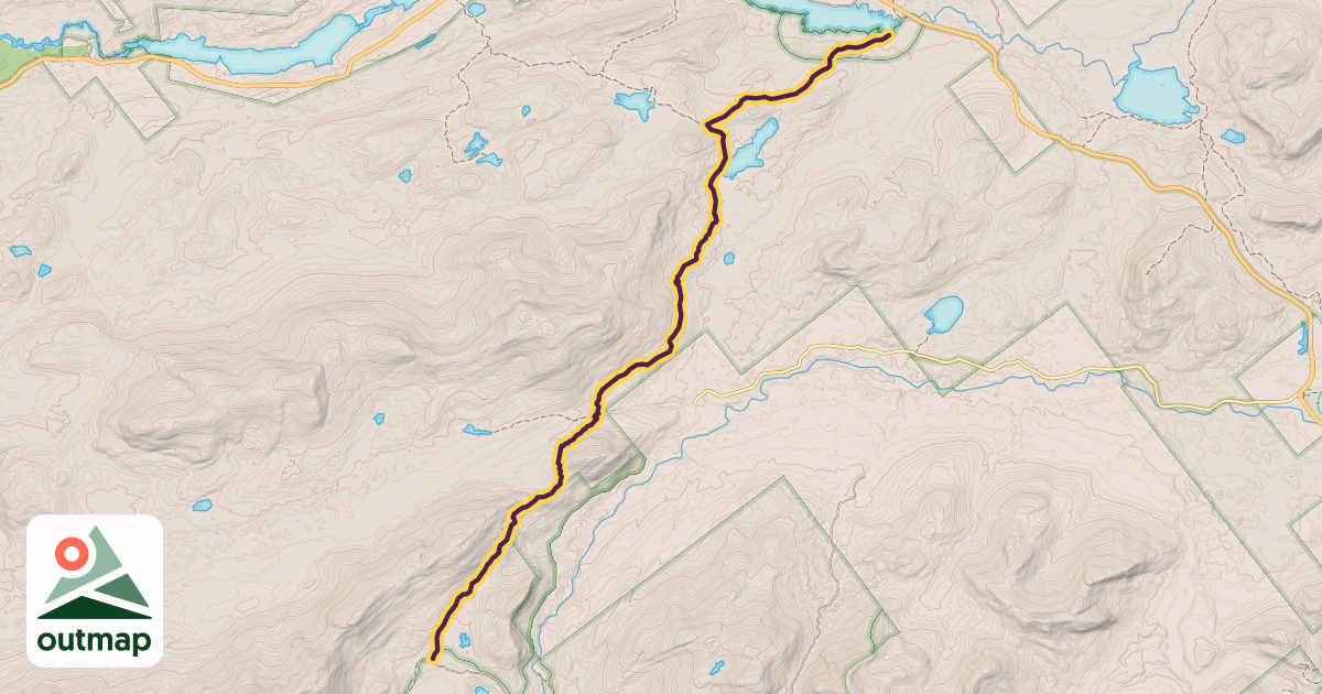 Map of Northville-Placid Trail