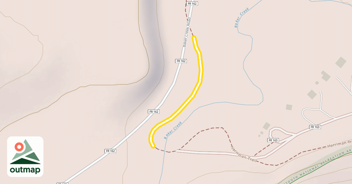 Map of Harriman Trail
